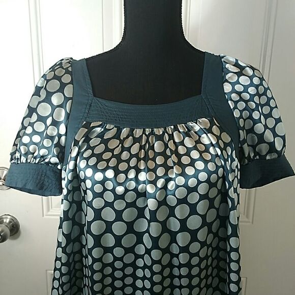 (3/$20) Faith Passion short sleeve polka dot dress - Picture 2 of 7